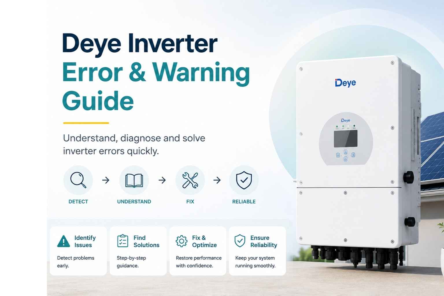 Deye W2 Error – FAN WARN: Causes and Solutions