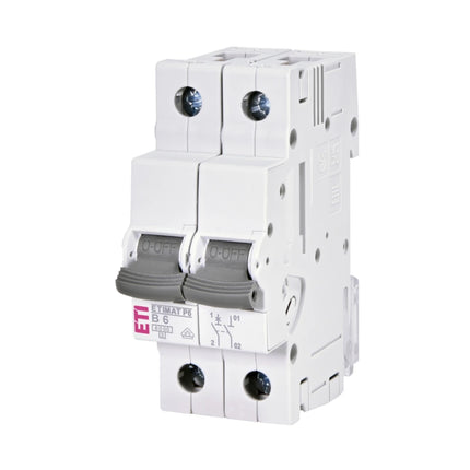 Прекъсвач за променлив ток 1P+N 6 A, B, 10 kA, ETIMAT P6, ETI