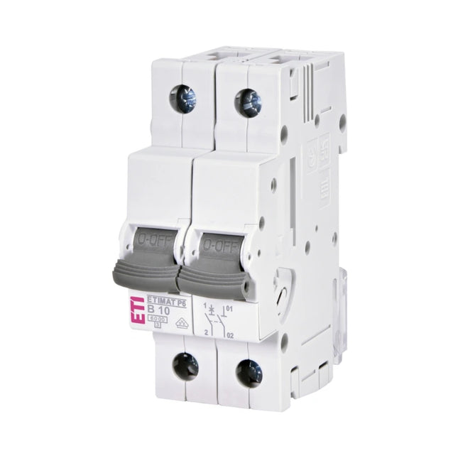 AC circuit breaker 1P+N 10A B 6kA ETIMAT P6 ETI