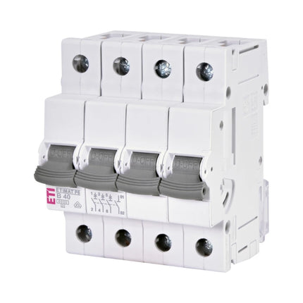 Interruttore automatico ETIMAT P6, 3P+N 6 kA, B40, ETI