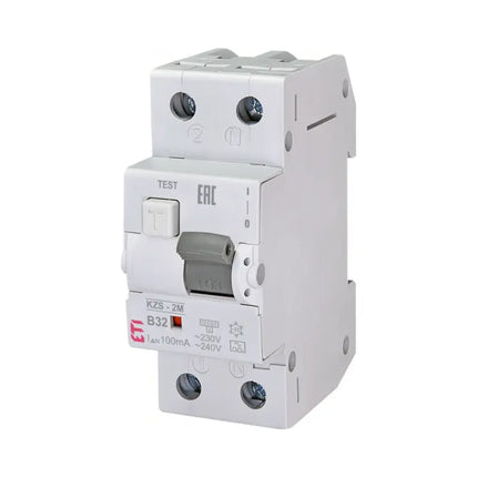 Fehlerstromschutzschalter (RCBO) 2M, Typ A B32 100 mA, ETI