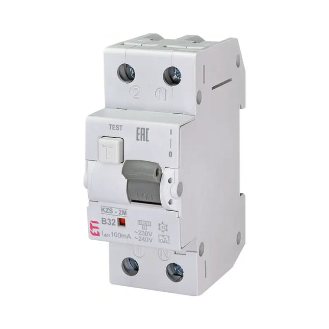 Fehlerstromschutzschalter (RCBO) 2M, Typ A B32 100 mA, ETI