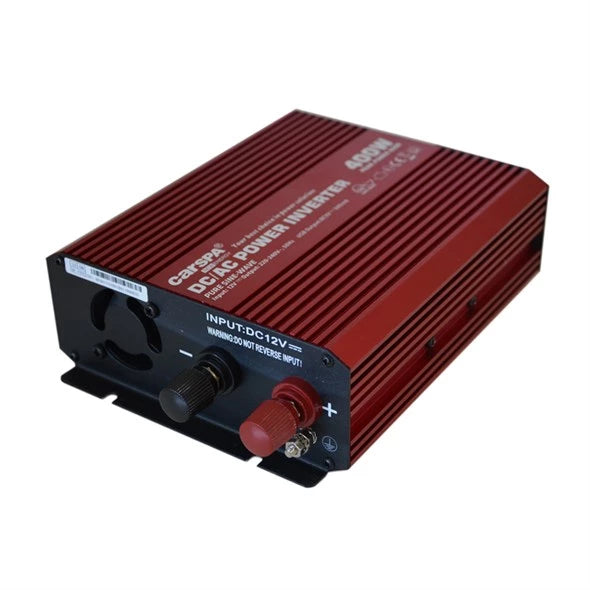 Inversor CARSPA de 12 V/230 V y 400 W con onda sinusoidal pura y puerto USB