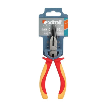Pliers, VDE-approved electrician's pliers with straight, pointed tips, EXTOL PREMIUM