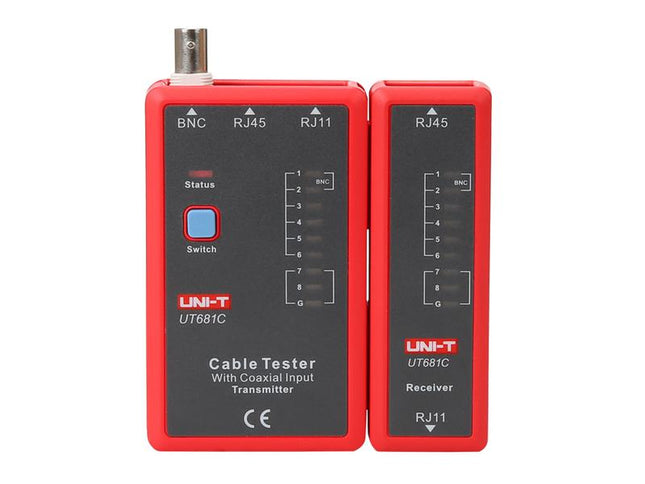 Comprobador de cables UNI-T UT681C (RJ45, RJ11, BNC)
