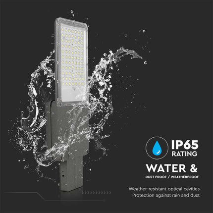 Lampadaire solaire à LED de 2 500 lm, puce Bridgelux, 6 400 K