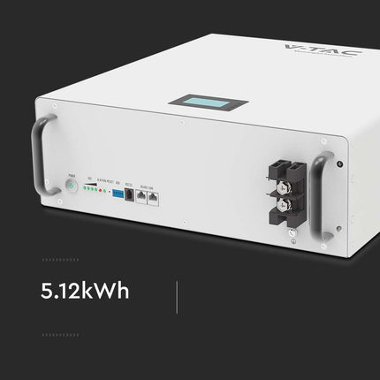 LiFePo4 фотоволтаична батерия с капацитет 5,12 kWh, модел VT-48100-W, V-TAC