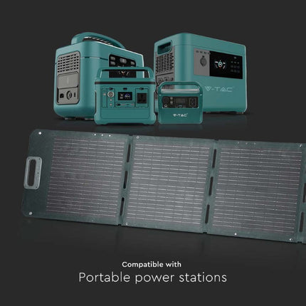 Painel Solar Fotovoltaico Dobrável de 160W para Bateria Portátil