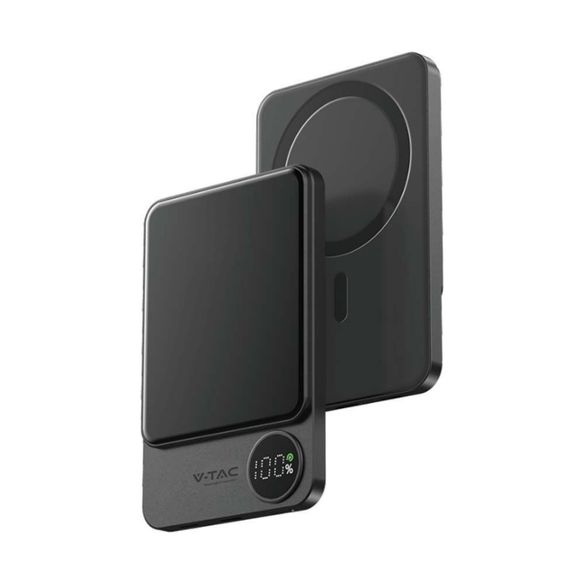 Batería externa portátil, carga inalámbrica, magnética, 5000 mAh, V-Tac