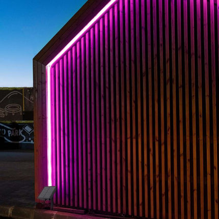 LED лента със слънчево захранване, IP67, дистанционно управление, RGB