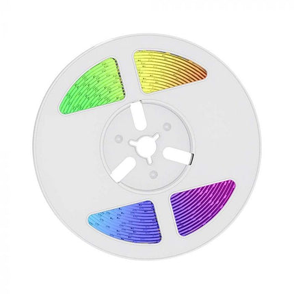 LED лента със слънчево захранване, IP67, дистанционно управление, RGB