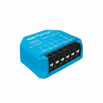 Shelly 2L Gen3, Smart Relay for Zero-Crossing-Free Lighting, Wi-Fi, 200W