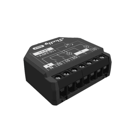 Shelly 2PM Gen3, 2-Channel Smart Relay with Energy Metering and Roller Blind Control