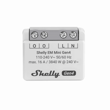 Shelly EM Mini Gen4 – Smart Energy Meter, 16A