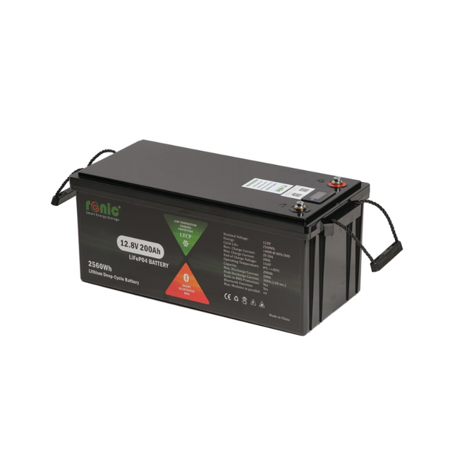 Batería LiFePo4 de 12,8 V y 200 Ah