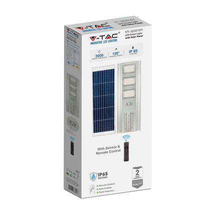 3500lm LED solar street light, motion sensor, 6400K