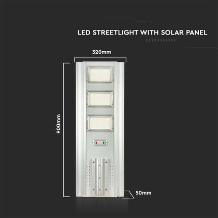 3500lm LED solar street light, motion sensor, 6400K