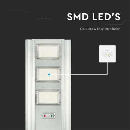 3500lm LED solar street light, motion sensor, 6400K