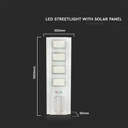 4300 lm LED solar street light, motion sensor, 6400K