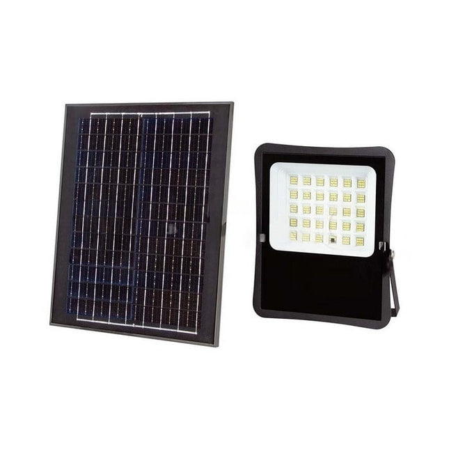 1200lm Solar LED Floodlight, Remote Control, Colour Temperature 6400K