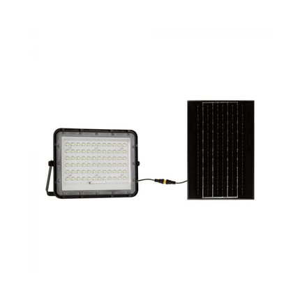 Proyector LED solar de 1200 lm, mando a distancia, temperatura de color de 4000 K