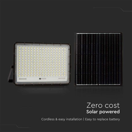 Слънчев LED прожектор с мощност 2600 лм, дистанционно управление, цветова температура 6400 К