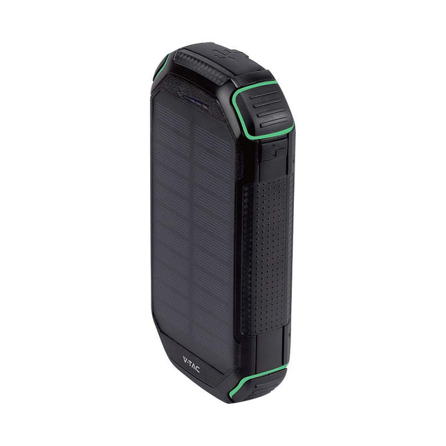Batería externa portátil, carga inalámbrica, panel solar, 30 000 mAh, V-Tac