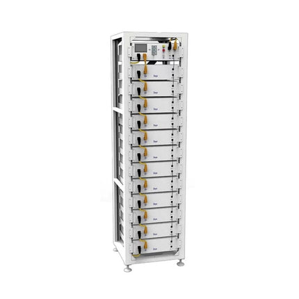 Onduleur DEYE 50 kW + système de stockage par batterie LiFePo4 BOS-G de 61,44 kWh