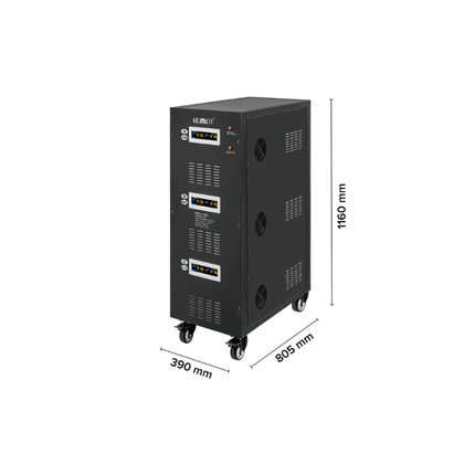 Stabilizzatore di tensione automatico con servomotore da 100 kVA, KEMOT