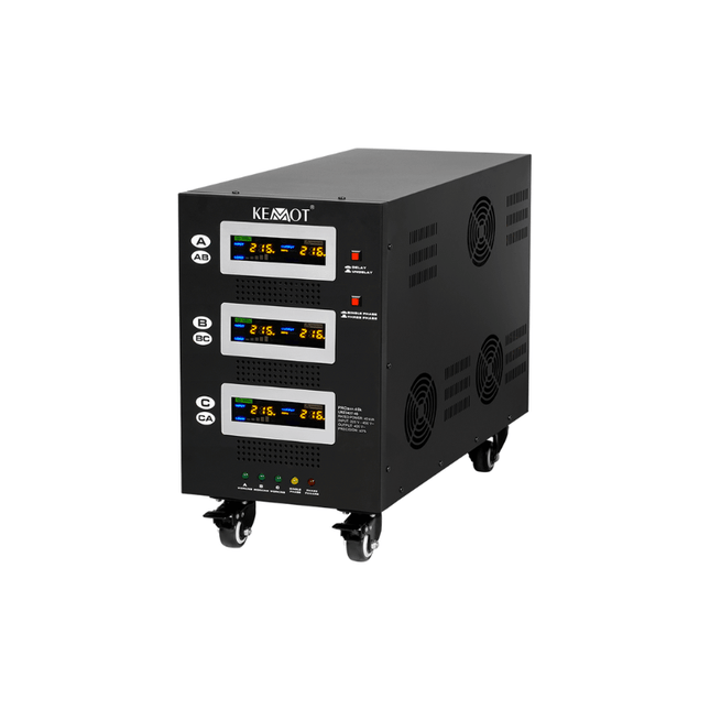 Estabilizador de tensión automático con servomotor de 45 kVA, KEMOT