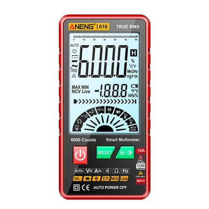 Multímetro digital 616, detección automática, ANENG
