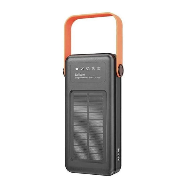 Batería externa de 30 000 mAh con panel solar fotovoltaico, BoroFone