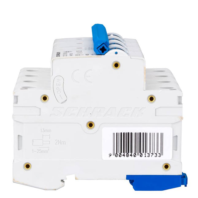 Modular circuit breaker (MCB) 6kA, C 25A, 3P+N, Schrack