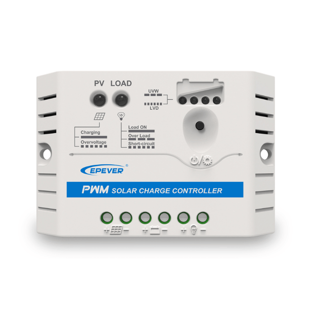 Controlador de carga solar PWM EPEVER LS1024EU de 12 V/24 V y 10 A