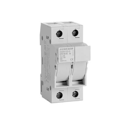 Bloco fusível fotovoltaico modular, 10x38, 2 polos, 20A, Schrack