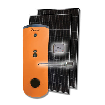 Sistema di scaldacqua fotovoltaico Frog+ Naturale da 300 litri con 3 pannelli