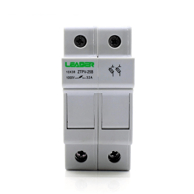 Modular photovoltaic fuse block 10x38, 2-pole, 32A, SolarTech
